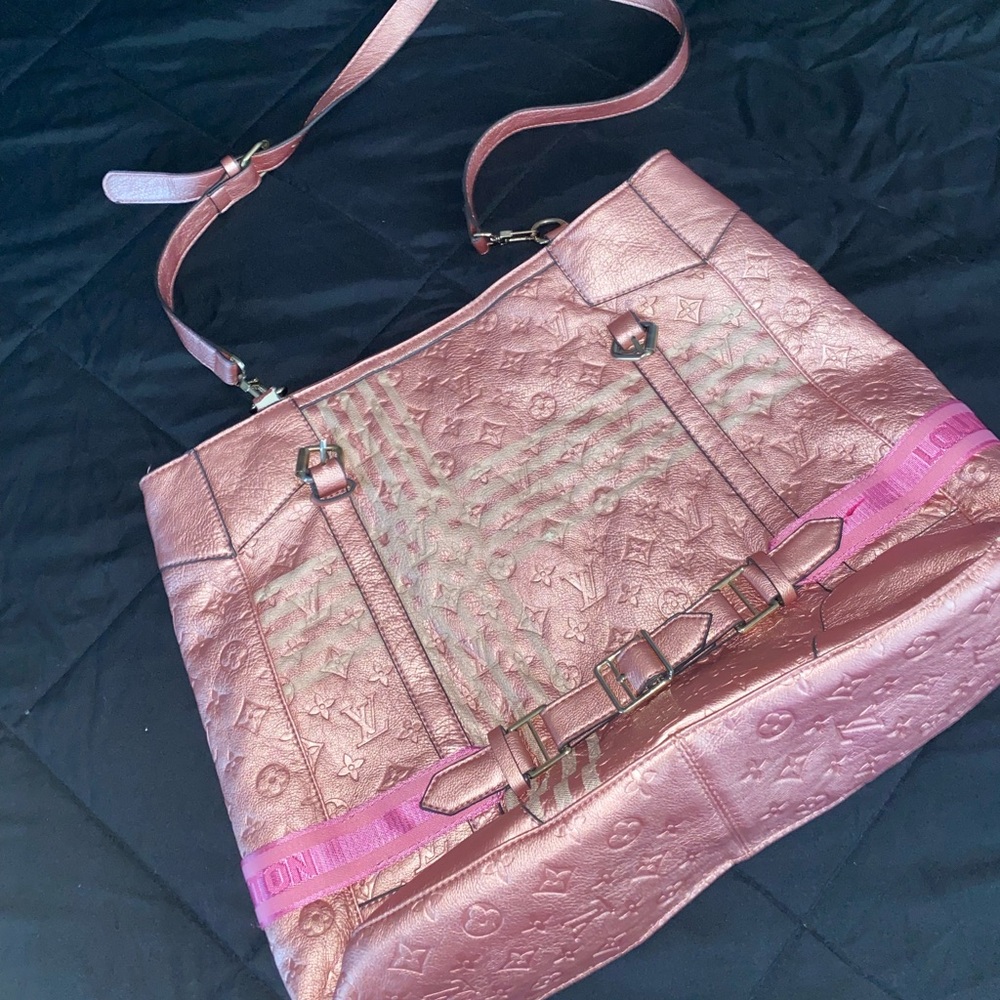 Louis Vuitton Beige and Brown Monogram Interior